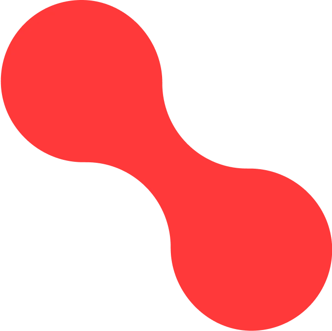 ein rotes Design Element
